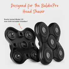 Load image into Gallery viewer, BaldiePro Blade Refill 2.0 + Chamber - Electric Shaver Replacement Head For BaldiePro Head Shaver - Electric Razor Replacement Blades for Bald Head and Face - Waterproof for Wet and Dry Shave, BladeRefillChamber_6464
