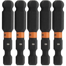 Load image into Gallery viewer, Ball-End Hex 8mm Impact Driver Bit - Railer Allen Wrench Drill Hex Bits. 1/4 Quick Release S2 Steel 2 inch 8mm Ball-End Hex Bits. (5 Pack)_1
