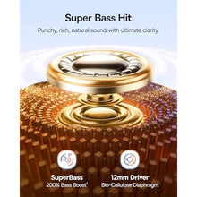 Load image into Gallery viewer, Baseus Bass BC1 Open Ear Earbuds Clip-On Headphones, Open-Ring Comfort with Tri-Curve Snug Clip, Powerful Sound with SuperBass, 4-Mic Clear Calls, IP55 Waterproof, 38H Playtime, Lightweight, SpaceBlack_342
