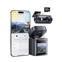 Load image into Gallery viewer, Baseus VD1 Pro Solar Dash Cam Front and Rear, 4K+1080P Dash Camera for Cars, Battery Powered Parking Mode, Starvis Night Vision, 32 GB Card Included, 5GHz WiFi, GPS, Wide Angle,Voice Control_1
