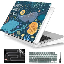 Load image into Gallery viewer, Batianda Designed Case for M3 New MacBook Pro 14-inch 2023 2021 Release Model A2442/A2779 with M2 M1 Pro/Max Chip,3D Painted Hard Shell with Keyboard Cover &amp; Screen Protector, Underwater World, UnderwaterWorld_1
