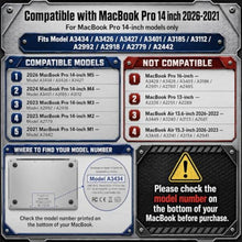 Load image into Gallery viewer, Batianda Extreme Heavy Duty Case for MacBook Pro 14" 2026-2021, Rock Gray, RockGrey_8206
