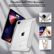 Load image into Gallery viewer, Batianda Hybrid Case for iPad Air 13 inch 2024 iPad Pro 12.9-inch 2022 M2 2021 5th / iPad Pro 12.9" 4th/3rd Gen [Built-in Pencil Holder] Shockproof Cover with Clear Back Shell TPU Bumper,Golden Lotus, Goldenlotus_1281
