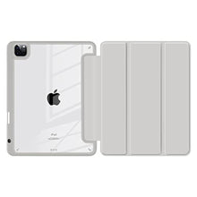 Load image into Gallery viewer, Batianda Hybrid Case for iPad Pro 12.9-inch 2022 M2 2021 5th / iPad Pro 12.9" 4th/3rd Gen [Built-in Pencil Holder] Shockproof Cover with Clear Back Shell TPU Bumper, Grey_243
