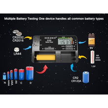 Load image into Gallery viewer, Battery Tester for AA AAA C D 9V &amp; Case Household Batteries Battery Checker, black_727
