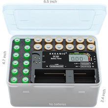 Load image into Gallery viewer, Battery Tester for AA AAA C D 9V &amp; Case Household Batteries Battery Checker, black_728
