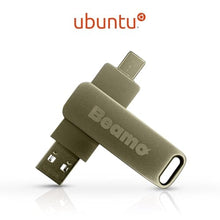 Load image into Gallery viewer, Beamo Ubuntu Desktop 24.04.3 LTS (Very Latest Release) 64-bit Bootable USB Flash Drive, Live USB for Installing and Repairing Ubuntu Desktop_3470
