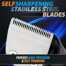 Load image into Gallery viewer, Beard Trimmer, 21 Piece Mens Grooming Kit for Beard &amp; Mustache Trimming, Electric Shaver, Nose Hair Trimmer, Cordless Hair Clippers, Waterproof, Silver_3333
