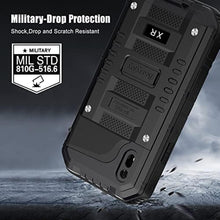 Load image into Gallery viewer, Beasyjoy for iPhone XR Metal Case, Waterproof Heavy Duty Case with Built-in Screen Protector, Full Body Protective Shockproof Tough Rugged Military Grade Defender Outdoor Case(Black)_8036
