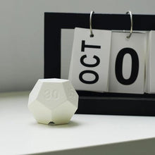 Load image into Gallery viewer, BEBESIRI Mini 12 Sided Cube Timer, 11 Preset Times Pomodoro Timer for Enhanced Productivity. Ideal for ADHD Management, Workout, Study &amp; Kitchen Cooking. Easy to UseWhite_6023
