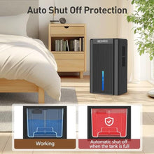 Load image into Gallery viewer, BEDRED Dehumidifier, 95OZ Dehumidifier for Home 1000 sq ft - Quiet with Auto Shut Off &amp; Relaxing 7 Color Ambient Light, Ideal for Livingroom, Bedroom, Basement (Black)_1582
