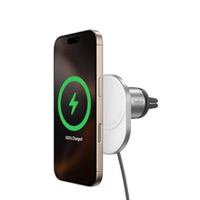Load image into Gallery viewer, Belkin 15W MagSafe-Compatible Wireless Car Charger, Vent Mount, Grey_1

