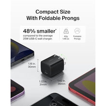 Load image into Gallery viewer, Belkin 25W Compact USB C Charger Block, Fast Charging for Travel, Black_312
