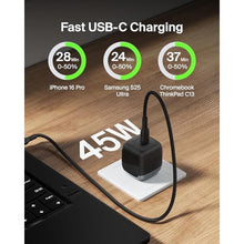 Load image into Gallery viewer, Belkin 45W Compact USB C Charger Block, Fast Charging for Travel, Black_1739

