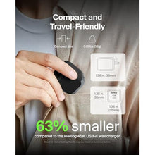 Load image into Gallery viewer, Belkin 45W Compact USB C Charger Block, Fast Charging for Travel, Black_1740
