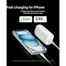Load image into Gallery viewer, Belkin 67W 3 Port USB C Charger Block, PPS Fast Charging for MacBook, White_618
