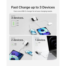Load image into Gallery viewer, Belkin 67W 3 Port USB C Charger Block, PPS Fast Charging for MacBook, White_619
