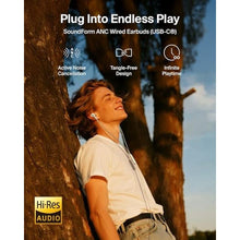 Load image into Gallery viewer, Belkin ANC Wired Earbuds, USB-C Connector, Active Noise Cancelling, White_37

