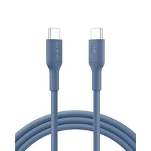 Load image into Gallery viewer, Belkin Eco USB C to USB C 60W Braided Cable 6.6ft iPhone Charger Cord, Blue_1
