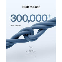Load image into Gallery viewer, Belkin Eco USB C to USB C 60W Braided Cable 6.6ft iPhone Charger Cord, Blue_1806
