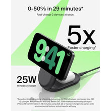 Load image into Gallery viewer, Belkin Qi2.2 25W Wireless 3 in 1 Foldable Fast Charging Station for iPhone, Black_1994
