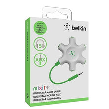 Load image into Gallery viewer, Belkin Rockstar 5-Jack Headphone Audio Splitter, Light Green, LightGreen_300
