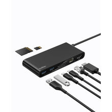 Load image into Gallery viewer, Belkin USB-C Hub 8-Port 4K HDMI 100W PD for Neo MacBook, Windows &amp; More, Black_1
