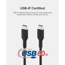 Load image into Gallery viewer, Belkin USB C to USB C Cable 2 Pack, 3.3ft Fast iPhone Charger Cord, Black_1287

