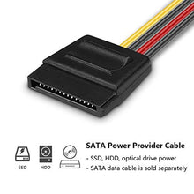 Load image into Gallery viewer, BENFEI SATA to Molex, 3 Pack 4 Pin Molex to SATA Power Cable - 10 Inches_75
