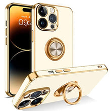 Load image into Gallery viewer, BENTOBEN for iPhone 14 Pro Max Case, Slim Lightweight 360 Ring Holder Kickstand Support Car Mount Shockproof Women Men Non-Slip Protective Case for iPhone 14 Pro Max 6.7", White, CWhite_1
