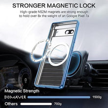 Load image into Gallery viewer, BENTOBEN Magnetic for Google Pixel 7a Case Compatible with MagSafe, Plated Slim Thin Shockproof Soft TPU Electroplated Bumper Wireless Charging Protective Phone Cover for Google Pixel 7a 6.1", Blue_1571
