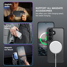 Load image into Gallery viewer, BENTOBEN Magnetic for Samsung Galaxy S24 Plus Case [Compatible with Magsafe] Translucent Matte Slim Thin Shockproof Anti-Yellow Women Men Protective Phone Cases Cover for Samsung S24 Plus 6.7", Black_2171
