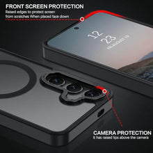 Load image into Gallery viewer, BENTOBEN Magnetic for Samsung Galaxy S24 Plus Case [Compatible with Magsafe] Translucent Matte Slim Thin Shockproof Anti-Yellow Women Men Protective Phone Cases Cover for Samsung S24 Plus 6.7", Black_2174
