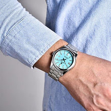 Load image into Gallery viewer, BENYAR Classic Men's Automatic Mechanical Watch Stainless Steel Strap Waterproof Luminous Simple Business Sports Wristwatch, LIGHTBLUE_1416
