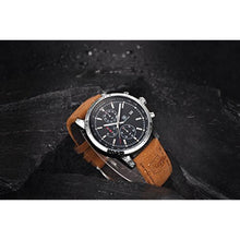 Load image into Gallery viewer, BENYAR Waterproof Quartz Men Watch, Fashionable Chronograph Analog Water-Resistant Business Brown Leather Watches_3077
