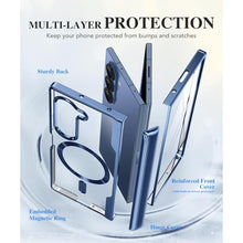 Load image into Gallery viewer, BERFY for Galaxy Z Fold 7 Case, Compatible with Magsafe, Built-in Screen Protector &amp; Hinge Protection, Clear Plating Design Full-Body Slim Shockproof Protective Phone Case for Samsung Z Fold 7, Blue_2088
