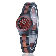 Load image into Gallery viewer, BEWELL W123A Handmade Natural Maple Wristwatch Analogue Display Lightweight Small Thin Case Wooden Watch for Women_1
