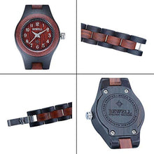 Load image into Gallery viewer, BEWELL W123A Handmade Natural Maple Wristwatch Analogue Display Lightweight Small Thin Case Wooden Watch for Women_1488
