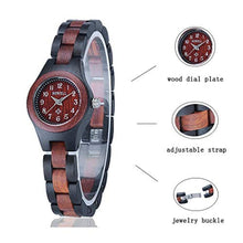 Load image into Gallery viewer, BEWELL W123A Handmade Natural Maple Wristwatch Analogue Display Lightweight Small Thin Case Wooden Watch for Women_1489
