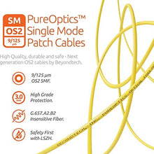 Load image into Gallery viewer, BEYONDTECH 1m (3.28ft) SC/APC to SC/APC Fiber Patch Cable Single-Mode Simplex Fiber Optic Cable 9/125m core, Compatible with OS1 &amp; OS2 100G LSZH PUREOptics Series, Yellow_772
