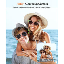 Load image into Gallery viewer, Bifevsr 4K Digital Camera with Viewfinder &amp; Dial, 48MP Vlogging Camera for Photography and Video Autofocus Anti-Shake, Travel Portable Digital Camera with Flash SD Card 2 Batteries, 16X Zoom Camera, Black_2678
