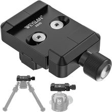 Load image into Gallery viewer, Bipod Arca Mount, ARCA Rail Bipod Adapter Support Atlas NC Bipods and Harris Style, Clamp Compatible Arca Swiss Rails and Quick Release Plates, WEYLLAN AB45 for Tripod Ball Heads, Black_1
