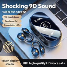 Load image into Gallery viewer, Bitstik Open-Ear Wireless Headphones Bluetooth Clip On Mini Earbuds Charging Case Ear Buds Sports Bone Conduction Headphones Earphones for Workout Running Driving Walking (Beige)_1632

