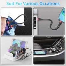 Load image into Gallery viewer, Bkduice 6 Inch USB C to Lightning Cable Short, 3 Pack MFi Certified Braided 0.5ft Type C to Lightning Cable Fast Charging for iPhone 14 13 12 11 Pro Max XR XS SE, Black_1466
