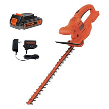 Load image into Gallery viewer, BLACK+DECKER 20V MAX Hedge Trimmer Cordless, 18 inch Blade, (1) Battery and Charger Included, Light Weight Reduced Vibration, Bush Trimmer Hedger (LHT218C1), Orange_1
