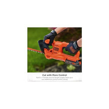 Load image into Gallery viewer, BLACK+DECKER 20V MAX Hedge Trimmer Cordless, 18 inch Blade, (1) Battery and Charger Included, Light Weight Reduced Vibration, Bush Trimmer Hedger (LHT218C1), Orange_3895

