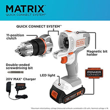 Load image into Gallery viewer, BLACK+DECKER 20V MAX Matrix Cordless Drill/Driver Kit, White (BDCDMT120WC1FF)_2402
