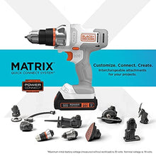 Load image into Gallery viewer, BLACK+DECKER 20V MAX Matrix Cordless Drill/Driver Kit, White (BDCDMT120WC1FF)_2405
