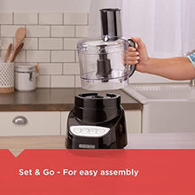 Load image into Gallery viewer, BLACK+DECKER 8-Cup Food Processor, Easy Assembly, Stainless Steel S-Blade, Shred, Slice, Chop, Puree, 450W Motor_4169
