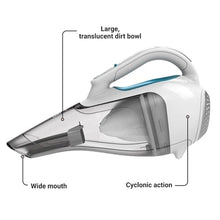 Load image into Gallery viewer, BLACK+DECKER dustbuster Cordless Handheld Vacuum, Portable Vacuum for Car and Home Rechargeable, Powerful Suction, Wide Mouth (HHVI315JO42), BlueGreyWhite_7999
